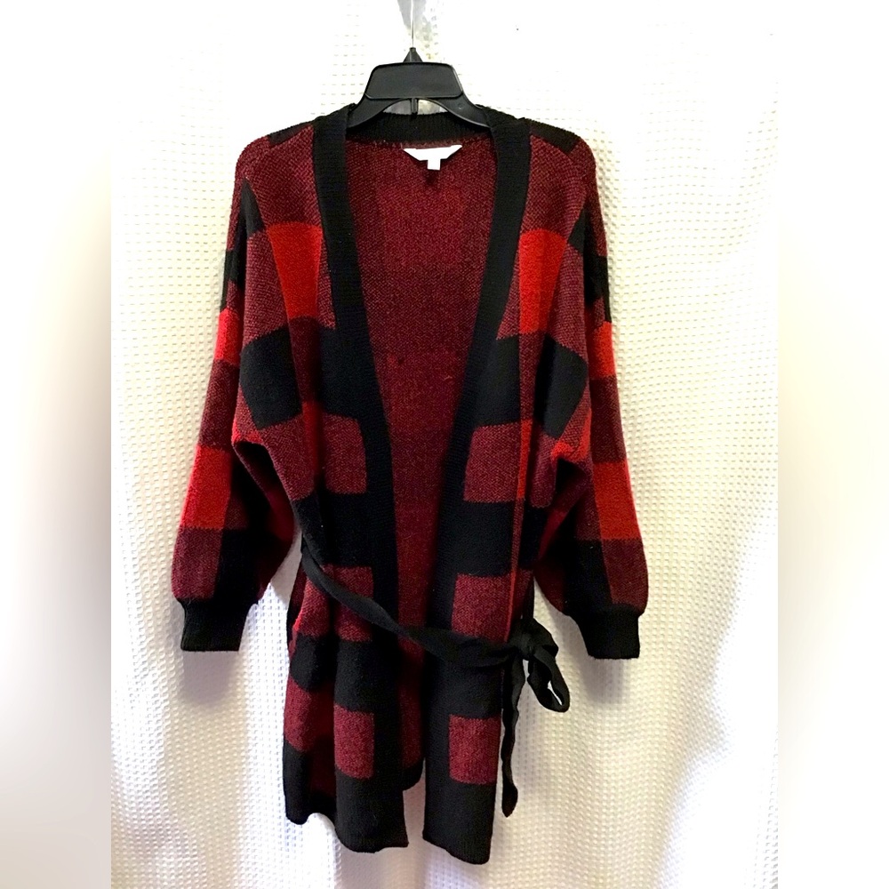 Buffalo plaid cardigan NWOT